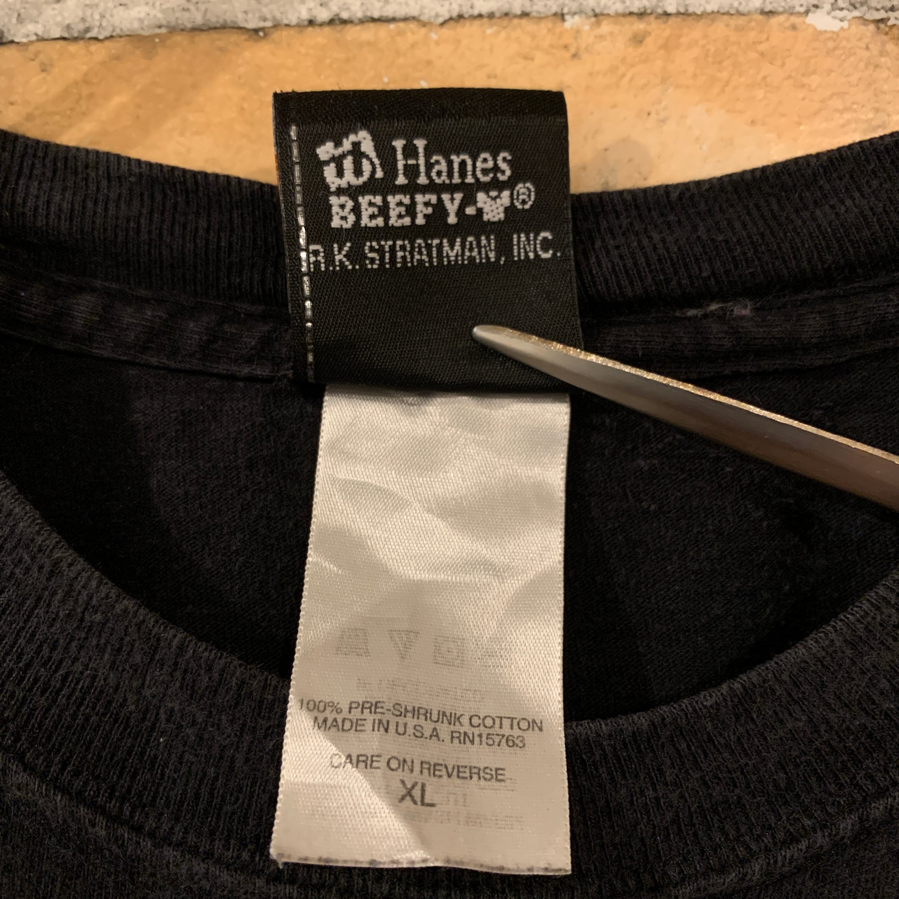 90s メキシコ製 ヘインズ ハーレーダビッドソン プリントTシャツ 黒XL