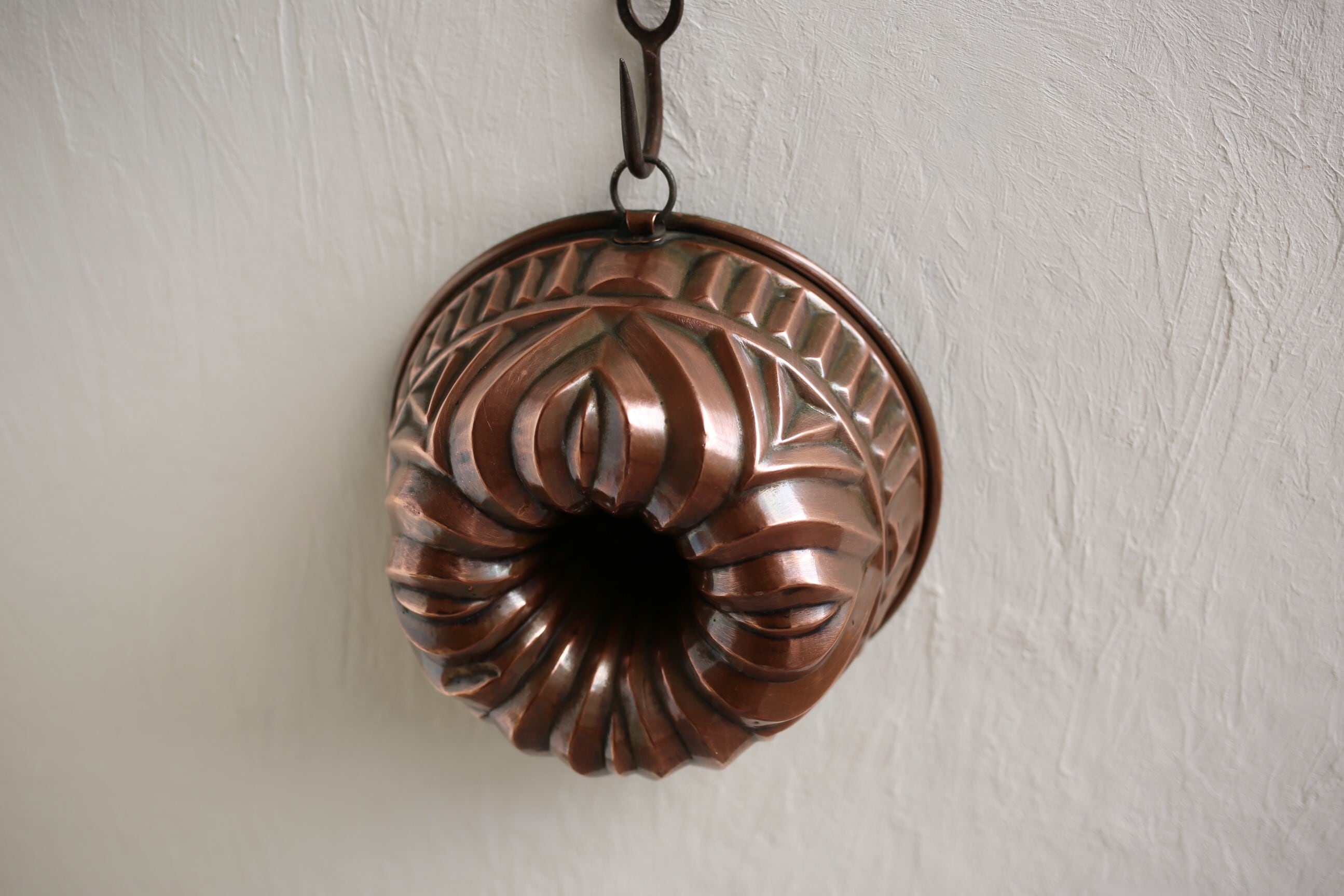 ドイツ アンティーク ヴィンテージ お菓子型 クグロフ型 コッパーモールド N-03498