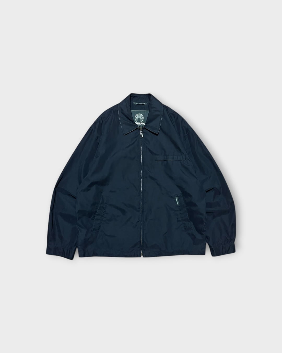 【Used】“WEATHERPROOF” Peach Skin Nylon Zip Jacket Black