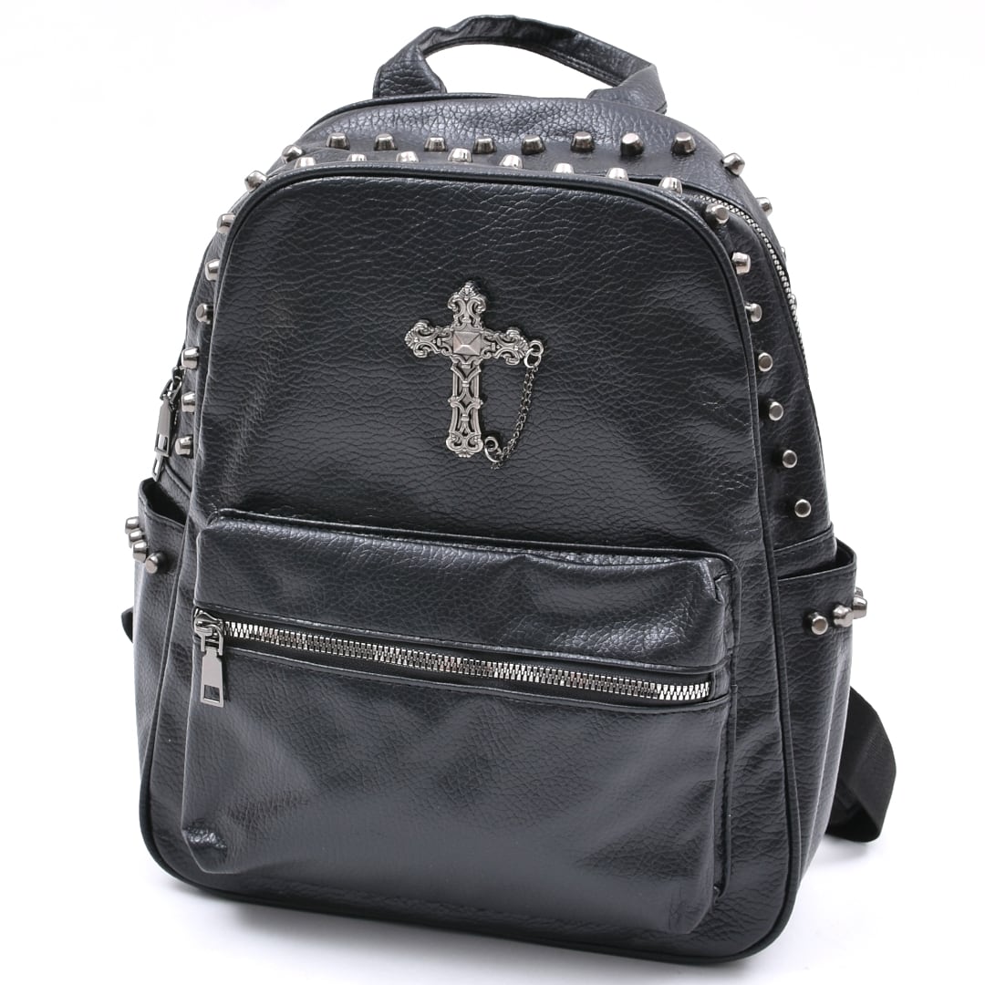 5/7 完売→再入荷！】新作☆クロススタッズレザーリュック