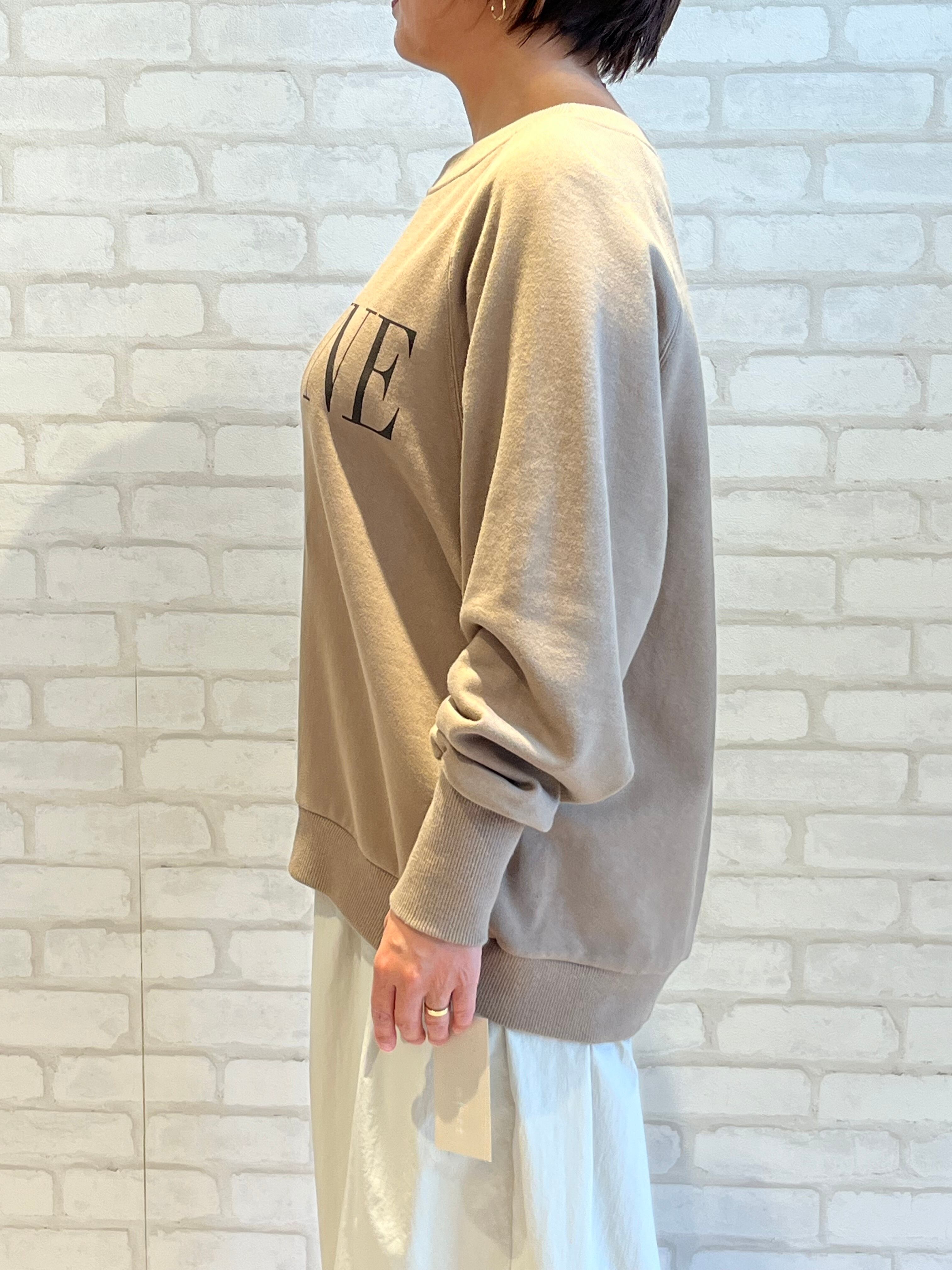 2025AW新作/cafune/535962/スウェットロゴプルオーバー(モカブラウン