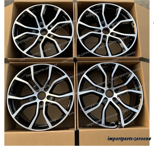 2017+ ポルシェ カイエン 21x9.5 および 21x11 21インチ ツイン 5 スポークスタイルホイール -BRN-12152★