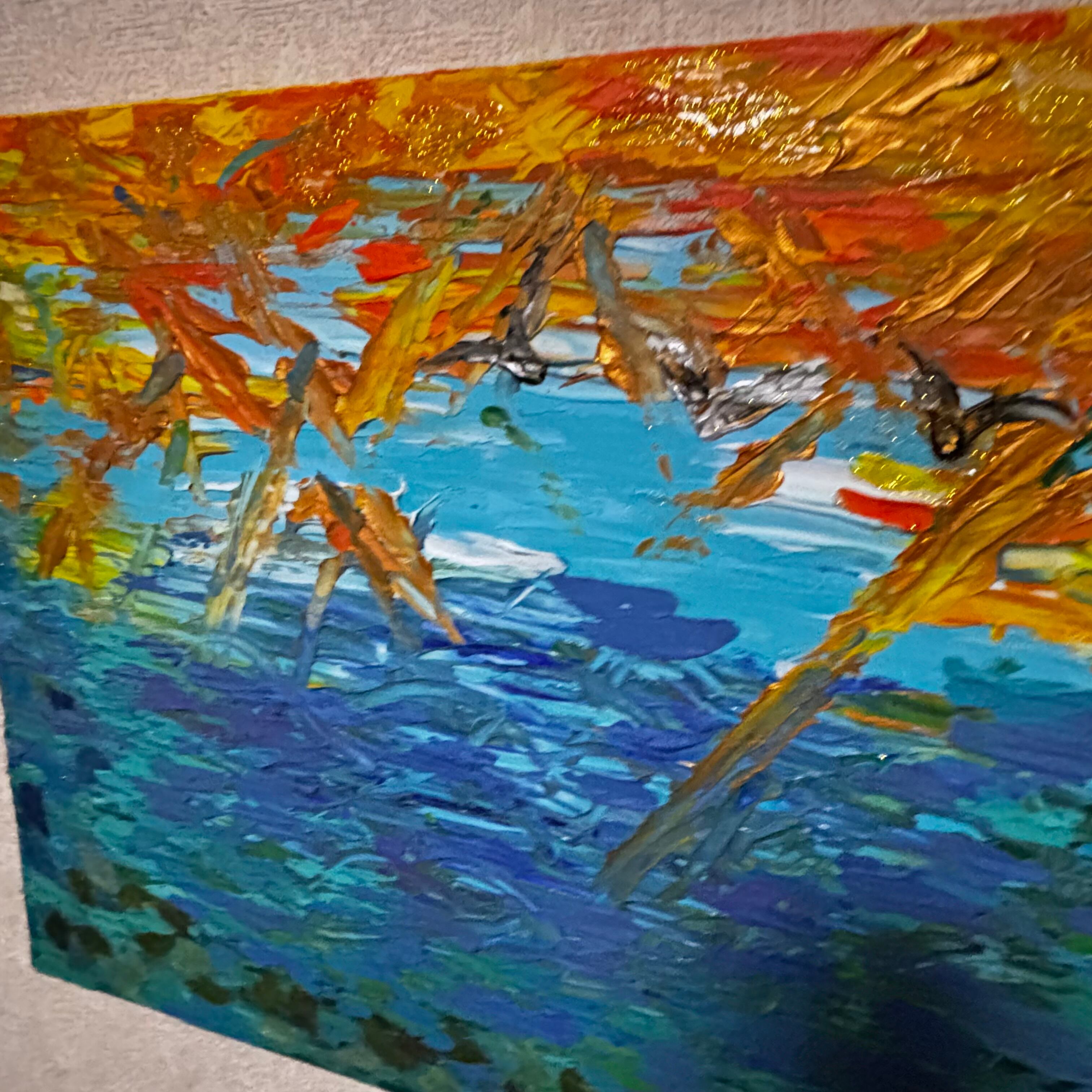 Departure 】テクスチャーアート 海 現代アート モダン 原画 抽象画