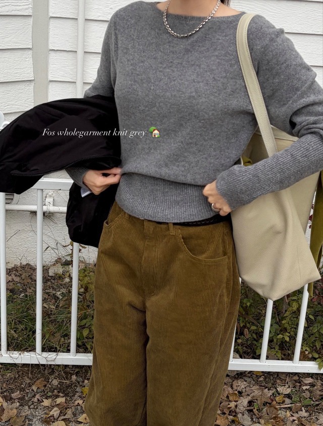 (予約) HAUS / Fos wholegarment knit 3color