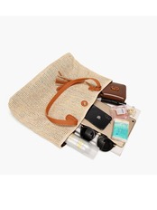 【0270】Square Fringe Tote Hand Bags