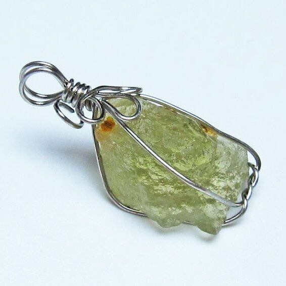 リビアングラス ペンダント 一点物 メール便可 112-13830