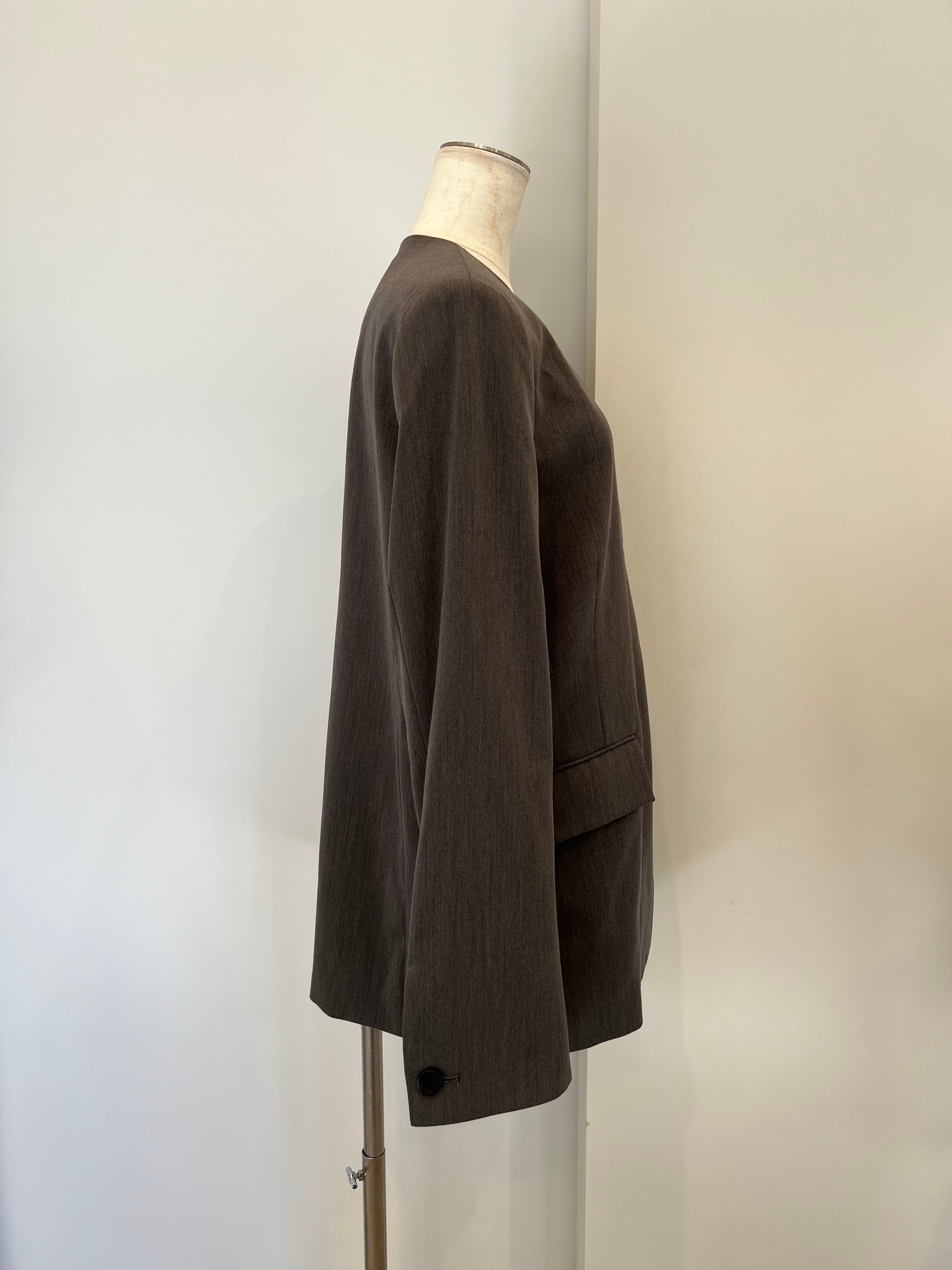 【PASSIONE】ノーカラージャケット 536413