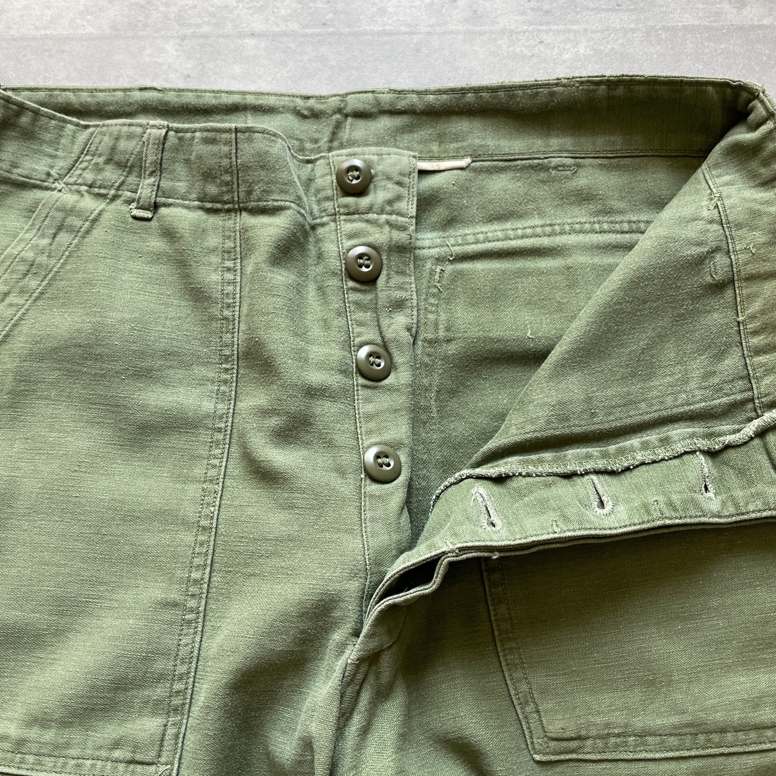 60s US Army 米軍 OG107 ベイカーパンツ 67年度年度 34×29 | ib2