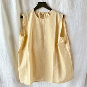 Veritecour  インナーバックギャザーノースリーブ