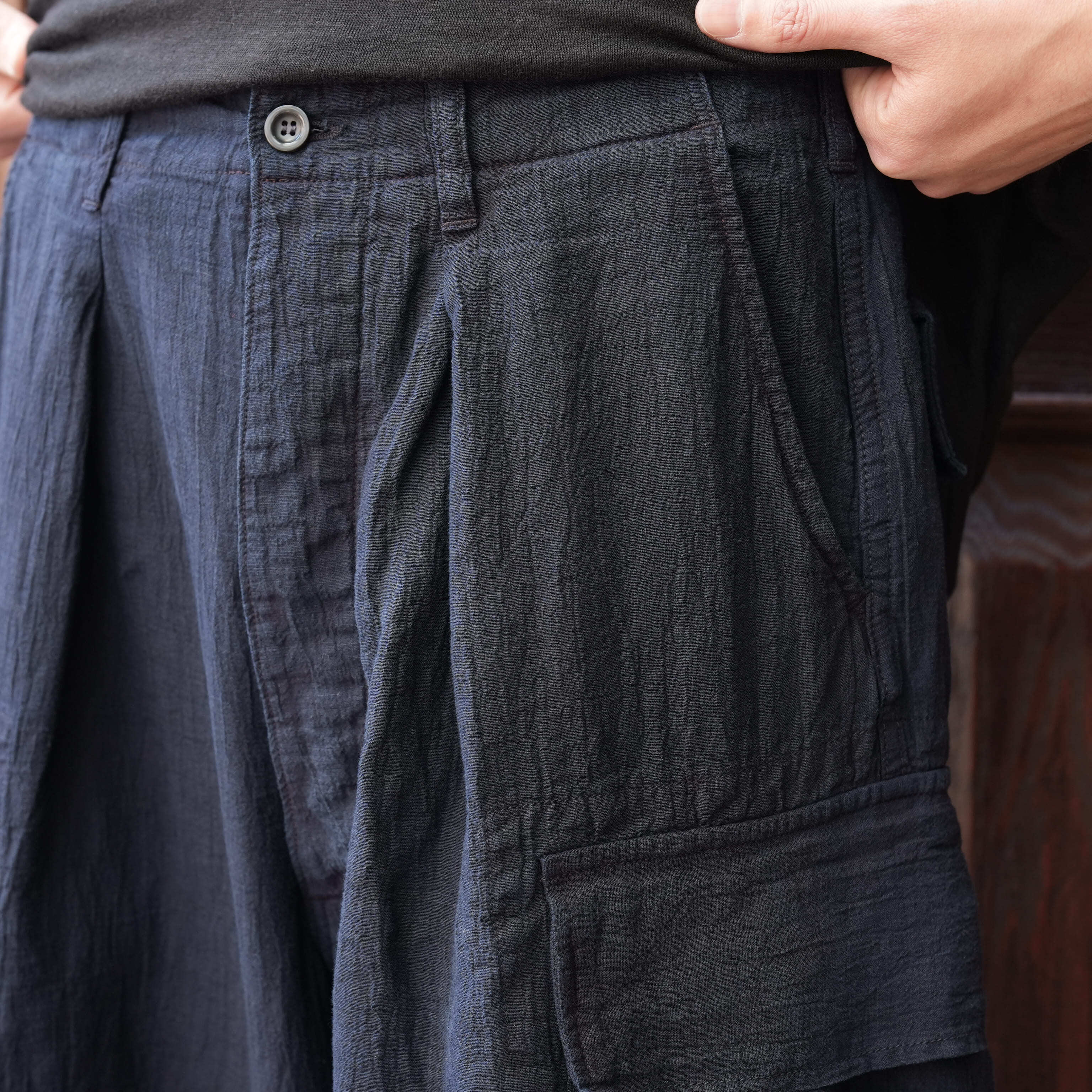 HERILL　26SS Linen Jungle fatigue pants HERILL(へリル) 26SS 
