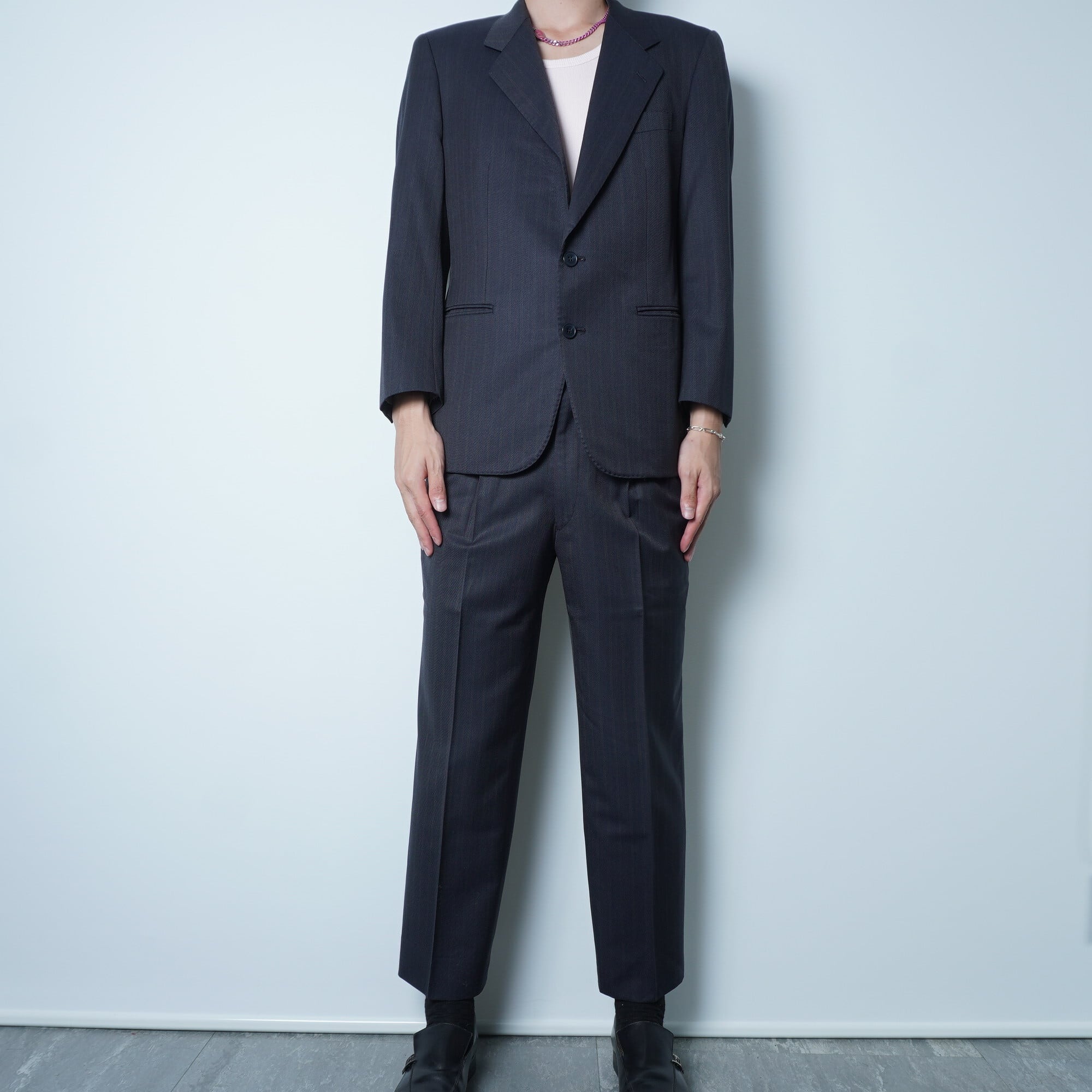 BALENCIAGA】バレンシアガ ピンストライプシングル2Bセットアップ