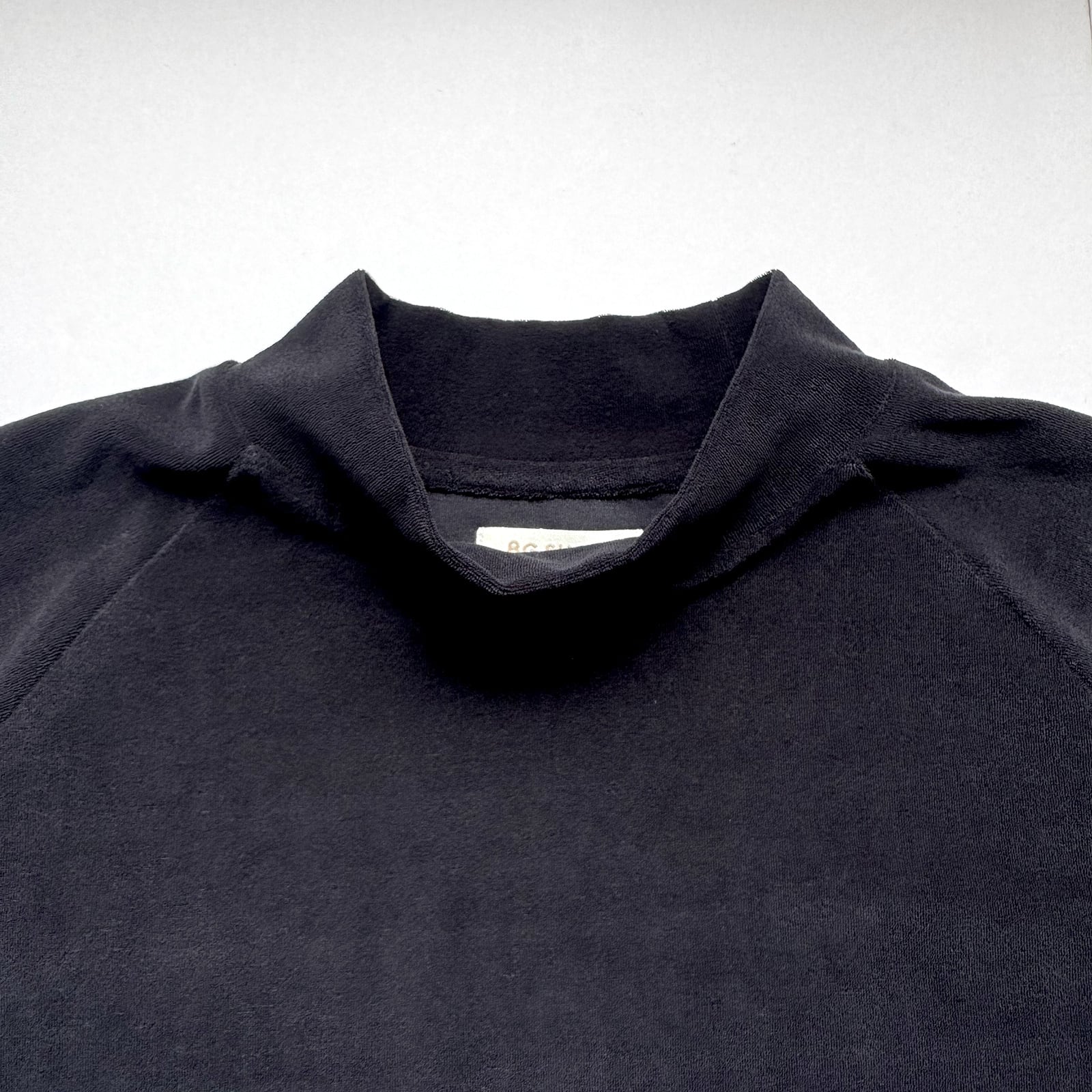 HIGH GAUGE PILE MOCK NECK SHIRT -BLACK-* | 8G SHOOT WEBSTORE