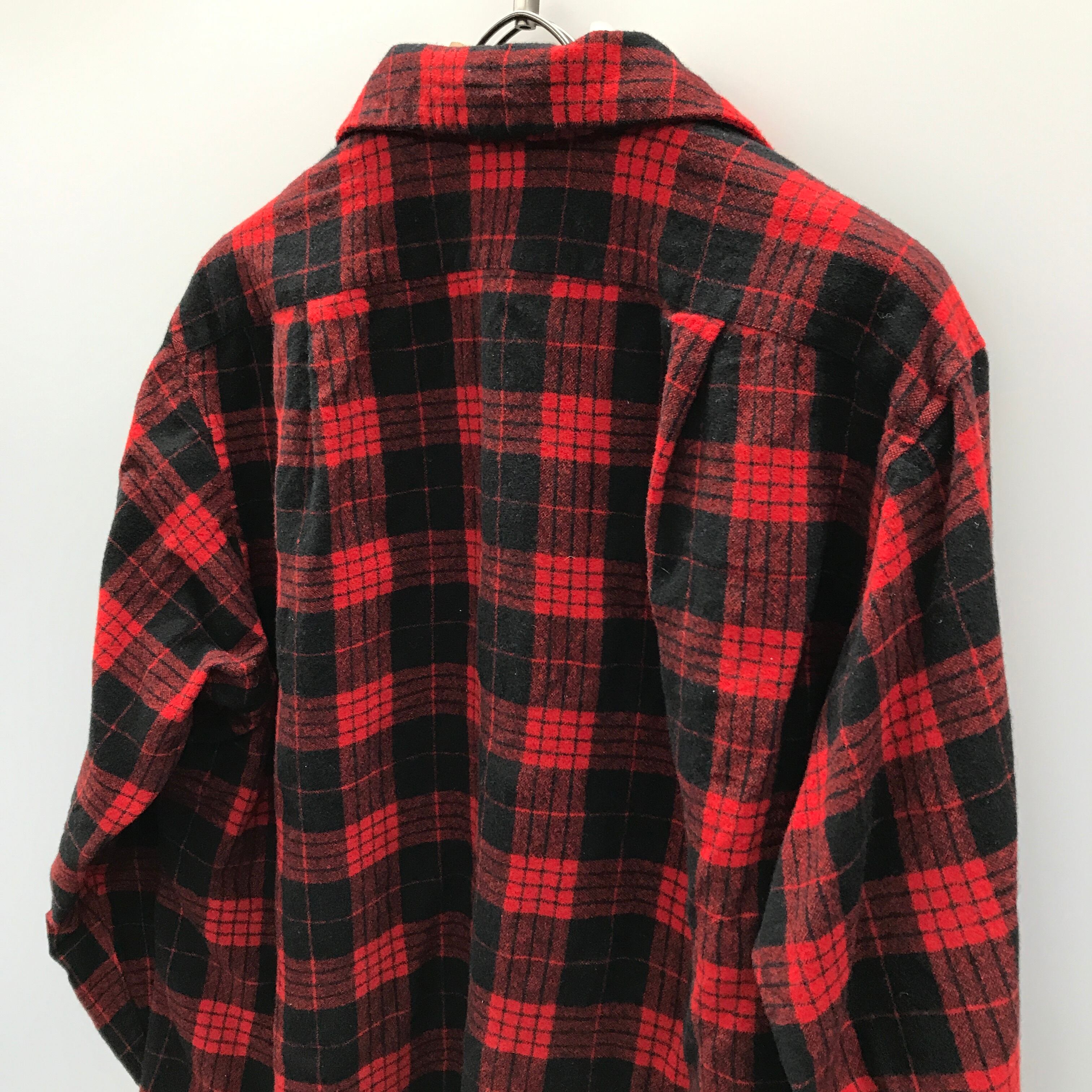 70´s PENDLETON ペンドルトン ウールシャツ USA製 ビンテージ-