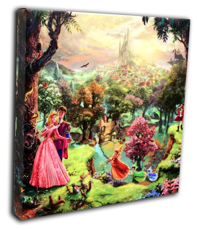 ディズニー「眠れる森の美女」展示用フック付 キャンバスジークレ