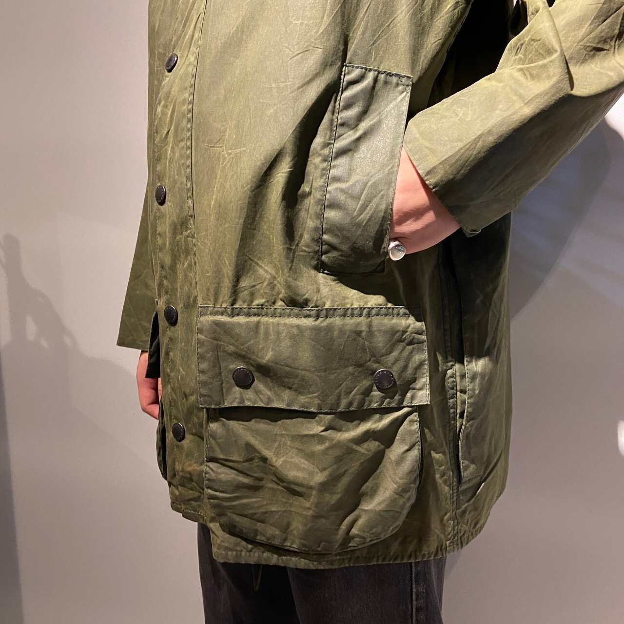 美品】Barbour BORDER C40【91年製】 Barbour BORDER デッドストック