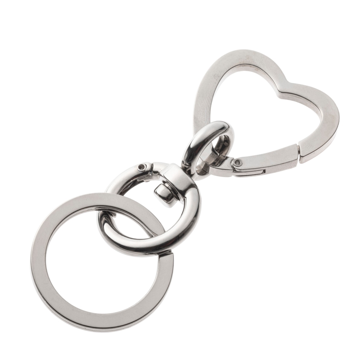 ハートカラビナキーリング AKK0002 Heart carabiner key ring シルバー 