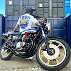 閻王 BLUE×WHITE S/S T-Shirt