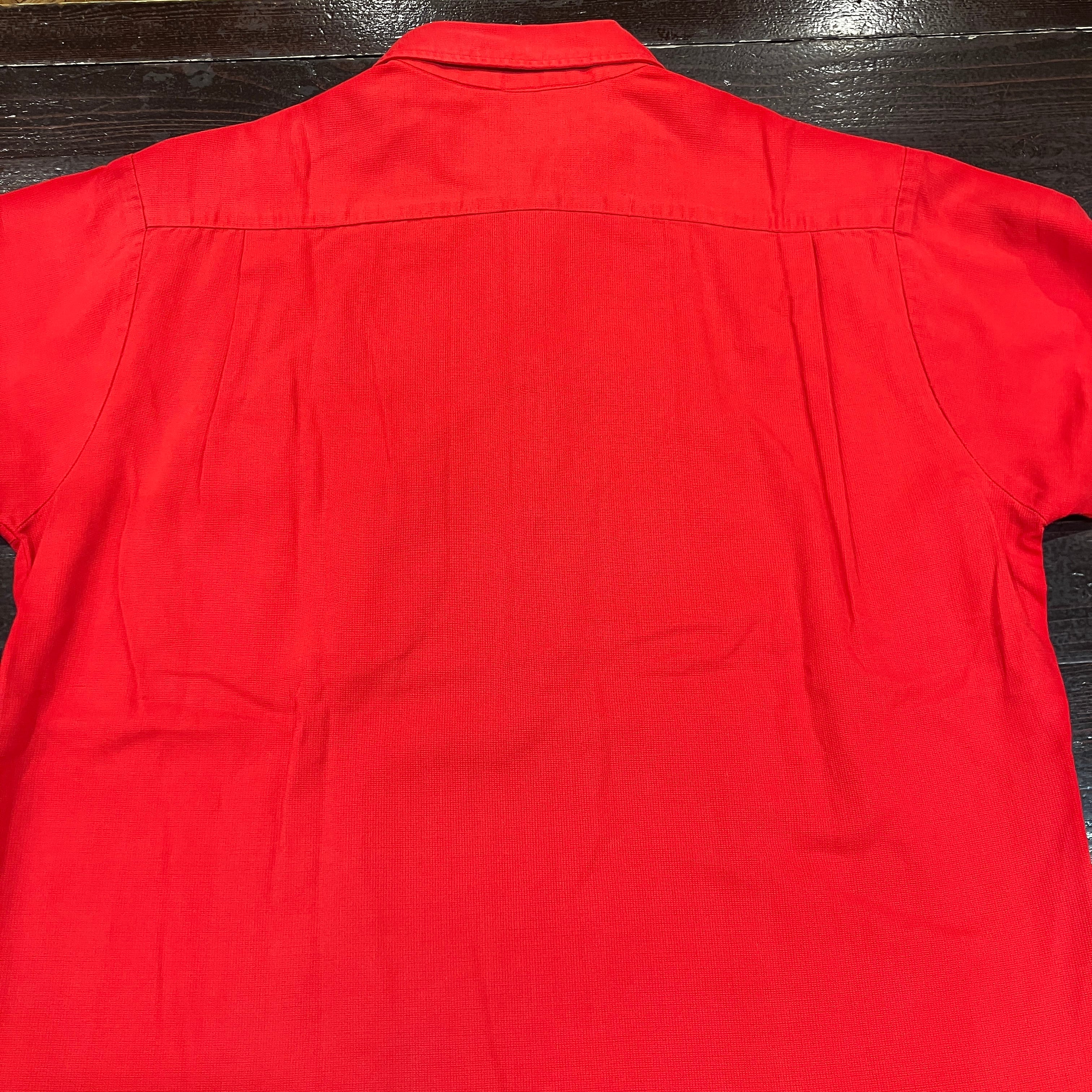 1960'S LANCER S/S RED COTTON SHIRT | safarionline