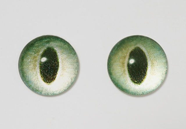 Silicone eye - 13mm Iris-Only Metallic Frisco Cat