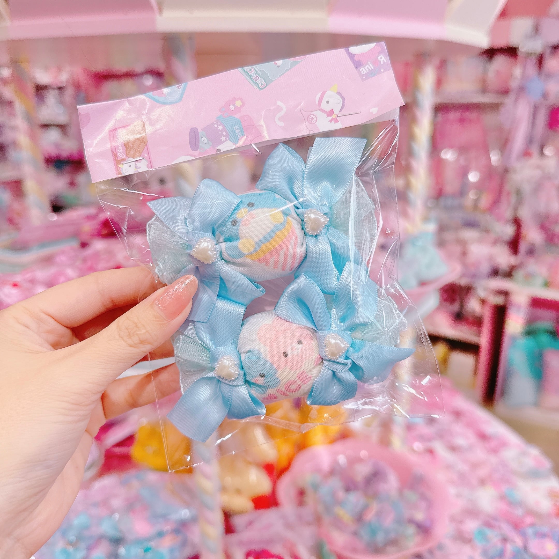 【F1】73-29ツインキャンディヘアクリップ