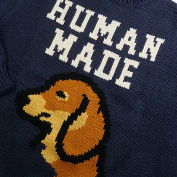 HUMAN MADE Dachs Knit Sweater Navy XL