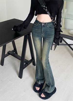 大人気 デニムパンツ 秋 新作 ボトムス パンツ デニム ロングファッションワイドレッグ レトロズボン ハイウエスト 足長効果 薄手 おしゃれ お出かけ レディース 脚長効果 美脚効果