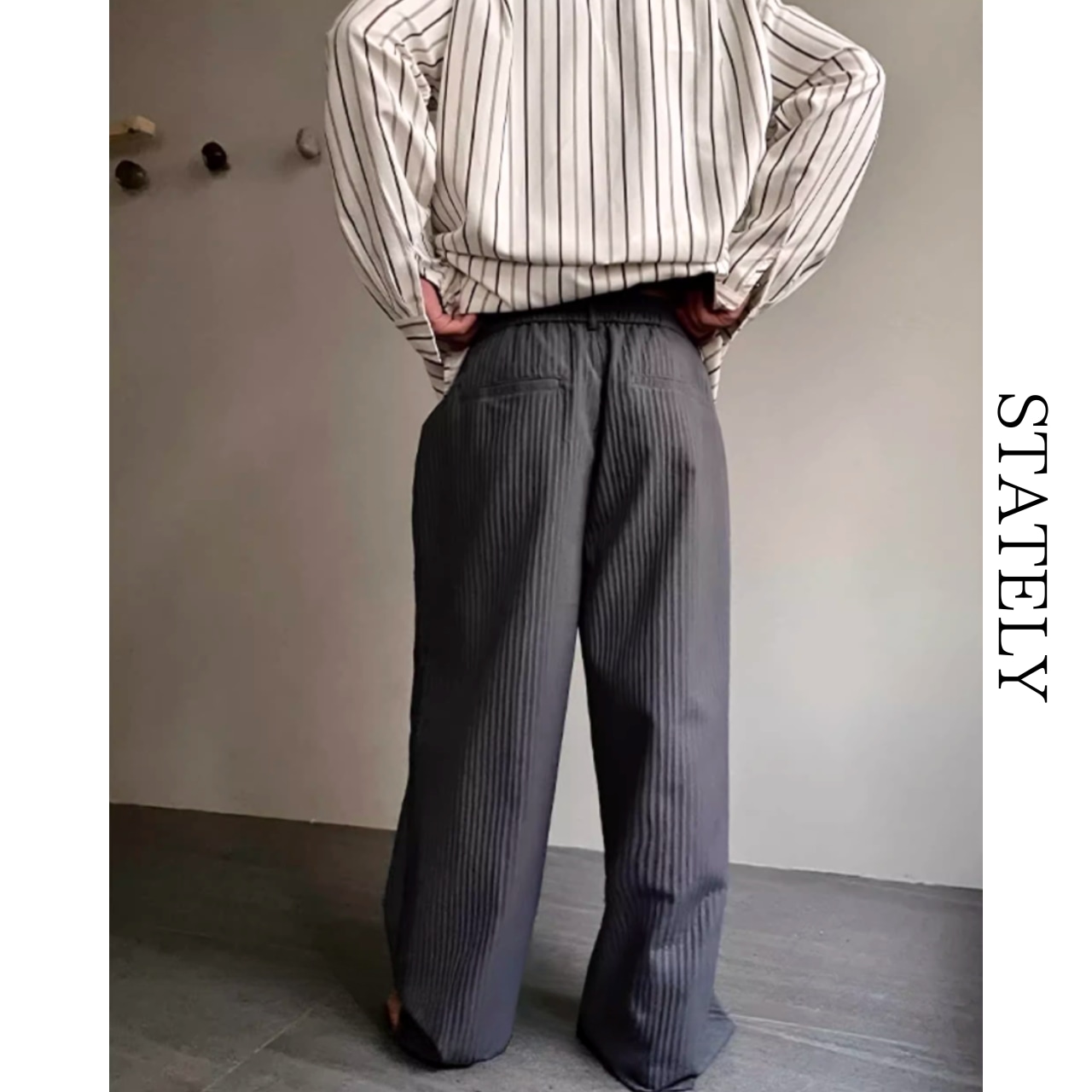 Pleats リラックス Pants/3color_B53・画像4