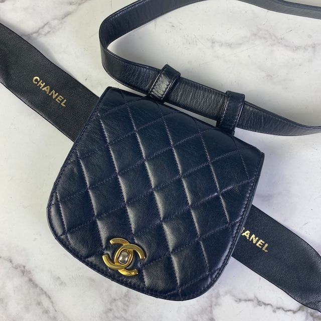 CHANEL シャネル マトラッセ ウエストバッグ ラムスキン その他バッグ ブラック A-7540