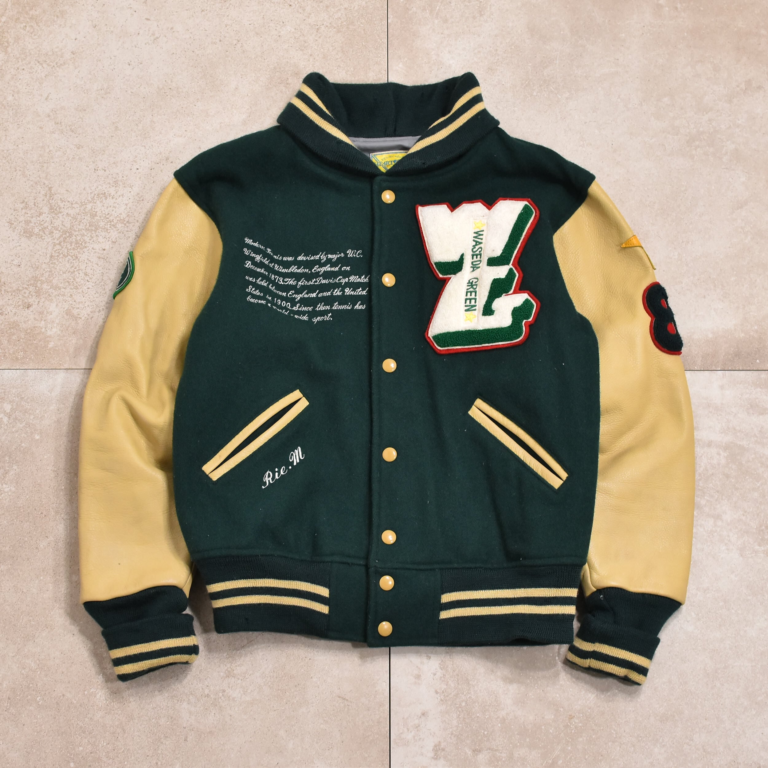 80s Jp vtg WASEDA university varsity jkt | 古着屋 grin days 80s Jp vtg WASEDA university varsity jkt | 古着屋 grin days