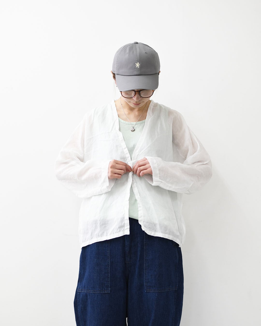 prit [プリット] 160/1ラミーワンボタンカーディガン [P82629