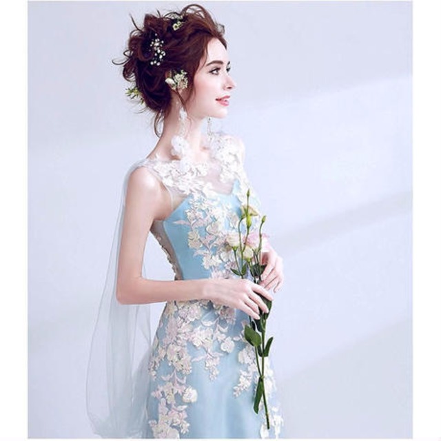 薄青い 刺繍 ドレス ステージ ドレス ロング パーティー ドレス 演奏会 発表会 パーティー 二次会 ドレス ロングトレーン イブニングドレス ウェディングドレス花嫁 ウェディングドレス ブライズメイド 結婚式 披露宴 お呼ばれ 二次会 2次会 合コン デート 謝恩会 薄青い 刺繍 ドレス ステージ ドレス ロング パーティー ドレス 演奏会 発表会 パーティー 二次会 ドレス ロングトレーン イブニングドレス ウェディングドレス花嫁 ウェディングドレス ブライズメイド 結婚式 披露宴 お呼ばれ 二次会 2次会 合コン デート 謝恩会