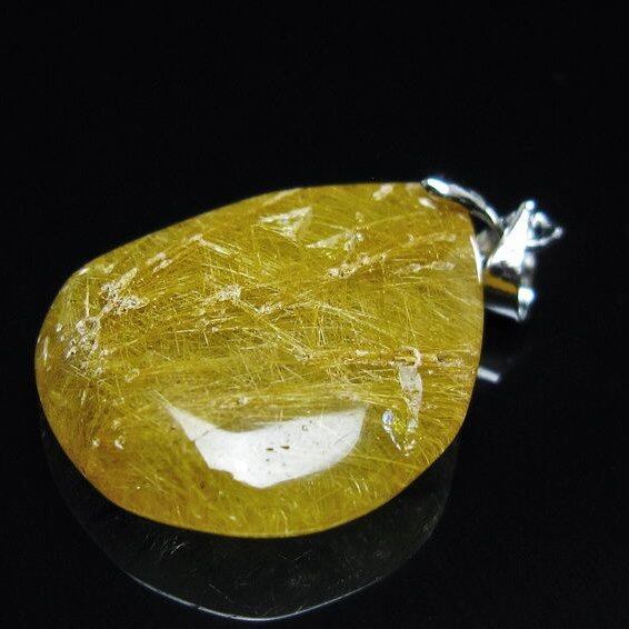 ルチルクォーツ ペンダント 一点物 メール便可 [M便 1/20] 112-13004