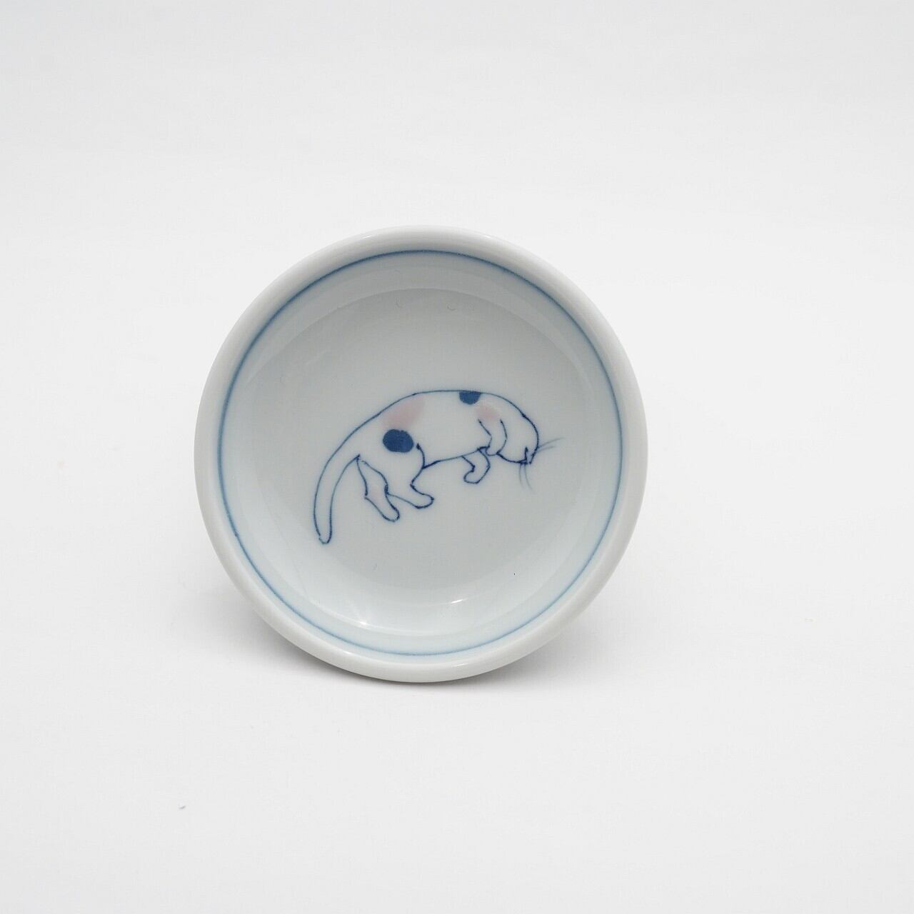 【二月窯】豆皿 ごろんねこ C