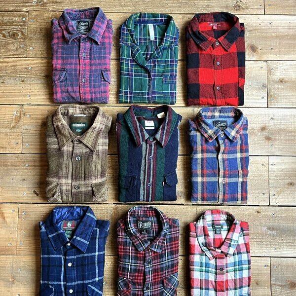 1点物◇リーバイスLevisマチ付ネルシャツ長袖ストライプシャツ古着