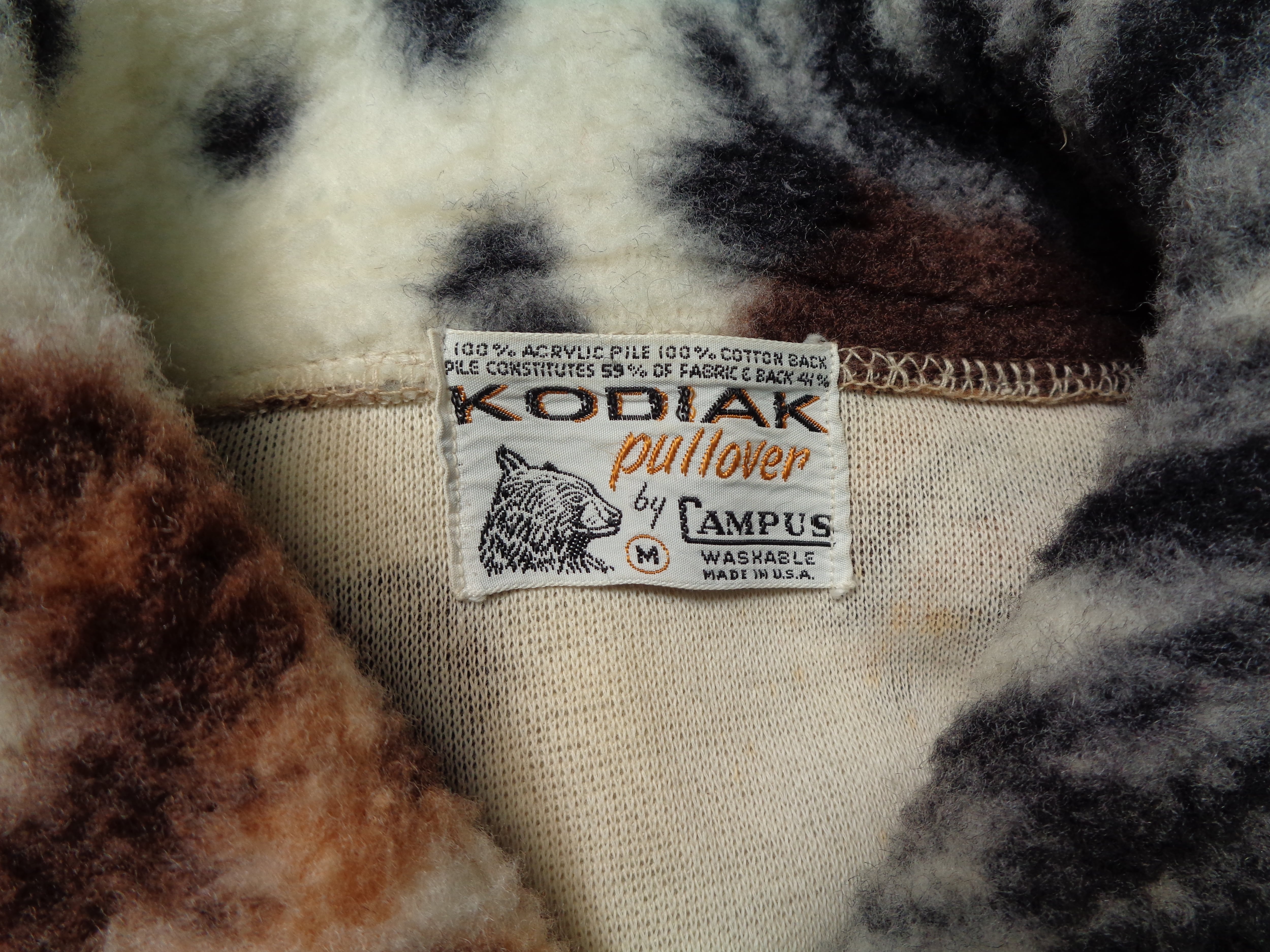 Kodiak vintage Acryl fur pullover