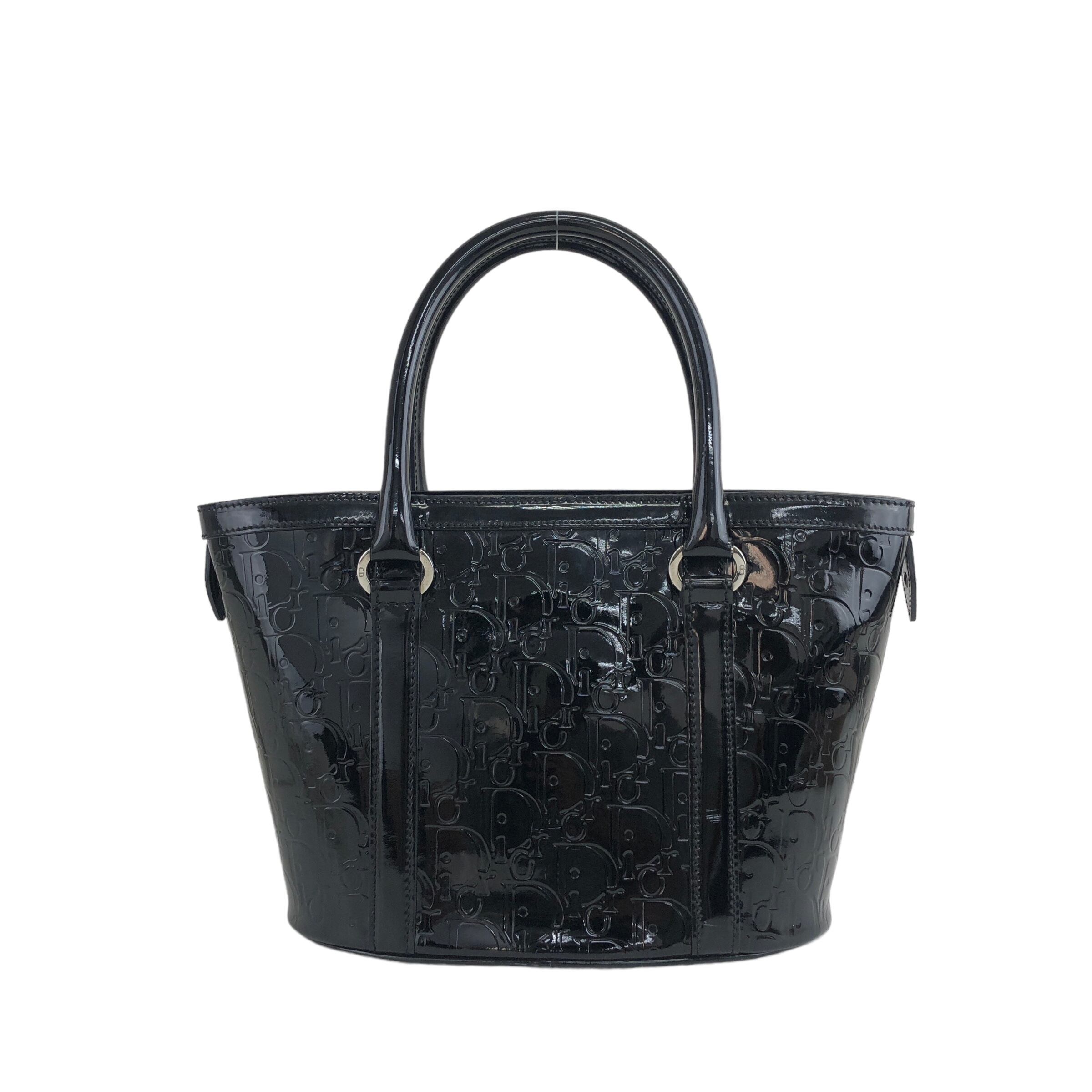希少✨オールドディオール ショルダー ハンドバッグ トロッター ブラック Christian Dior クリスチャン ディオール トロッター ハンドバッグ