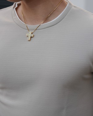 BELINDA STRETCH LAYERED SHIRT【BEL-M-012】