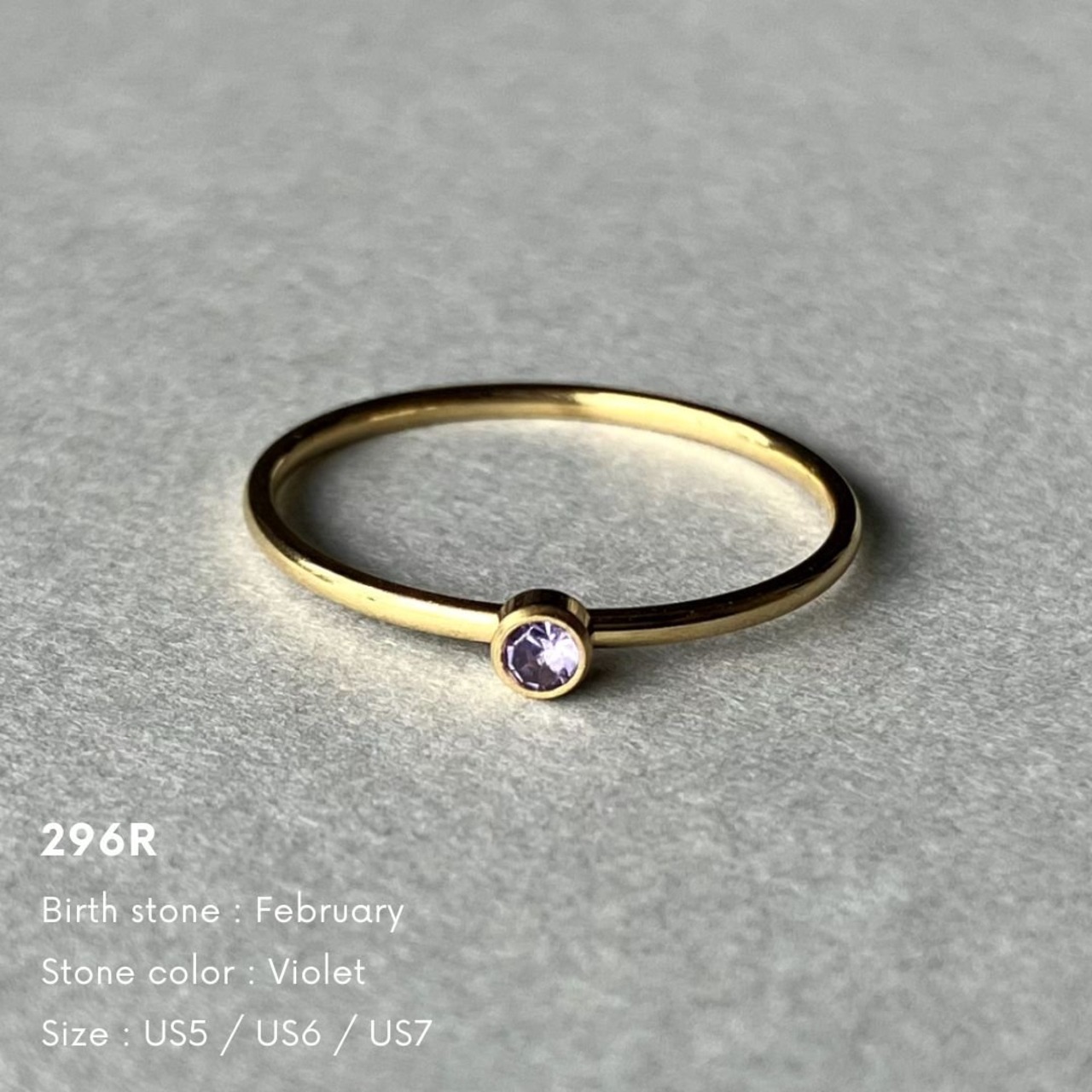 296R　カラーストーンリング