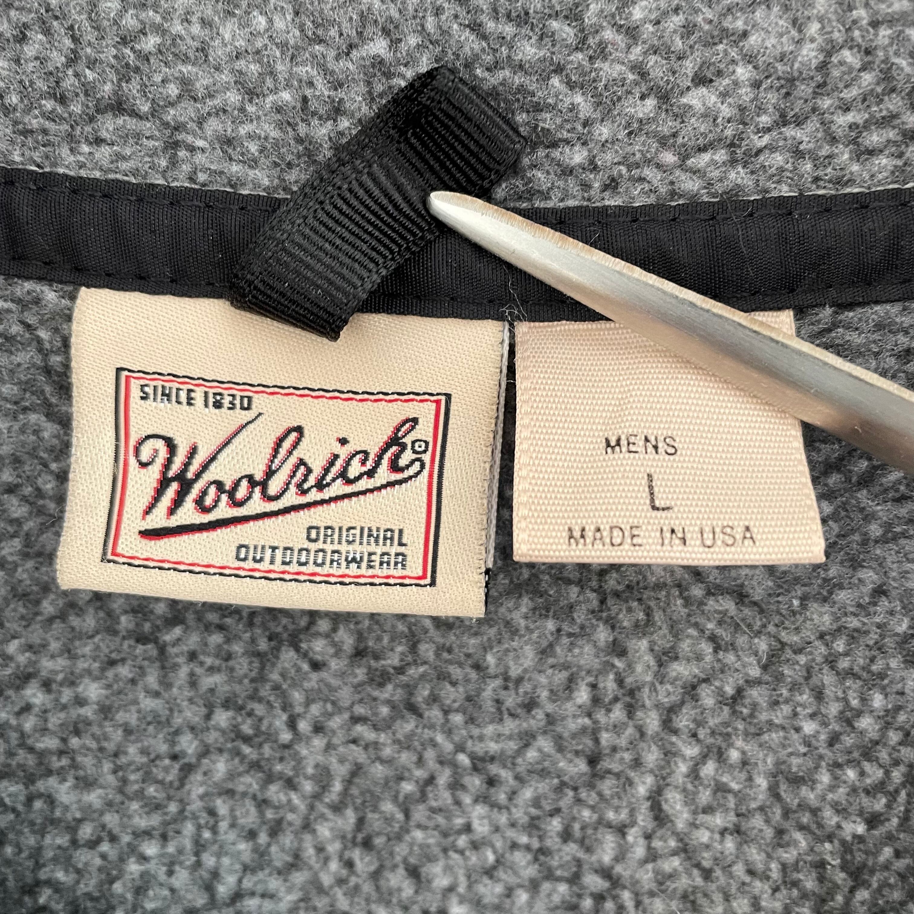 WoolrichUSA製 ハーフスナップ フリースジャケット プルオーバー