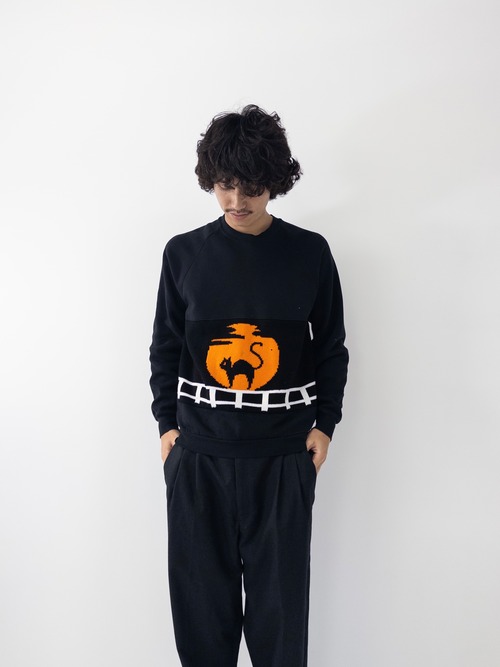 90s USA製 JERZEES Knit switching raglan sweat