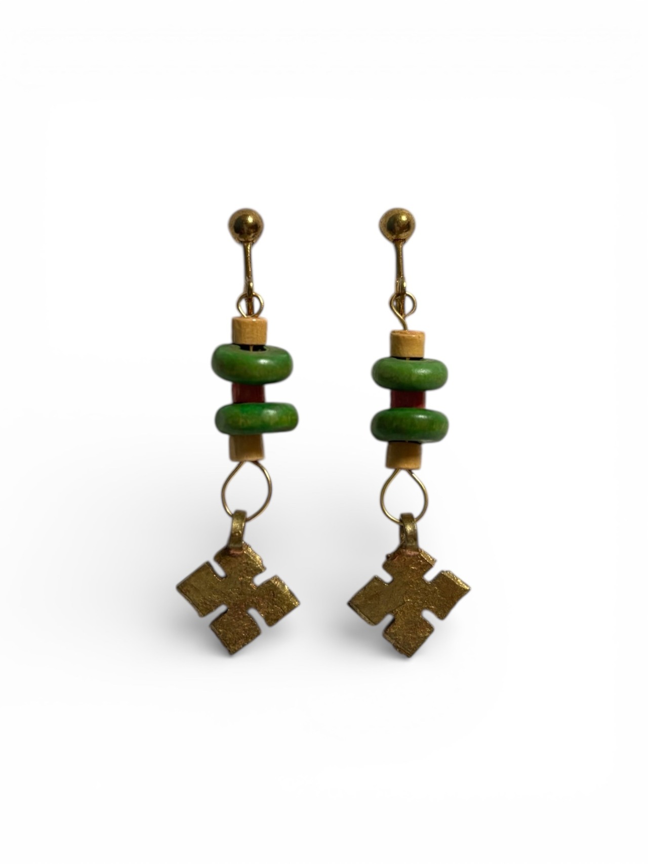 エチオピアンフラッグカラー(ラスタカラー)イヤリング