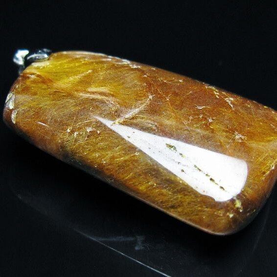 ルチルクォーツ ペンダント 一点物 メール便可 [M便 1/20] 112-13035