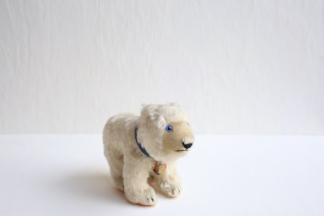 ドイツ ヴィンテージ Steiff シュタイフ シロクマ『Polar Bear』全長約20㎝ N-04768