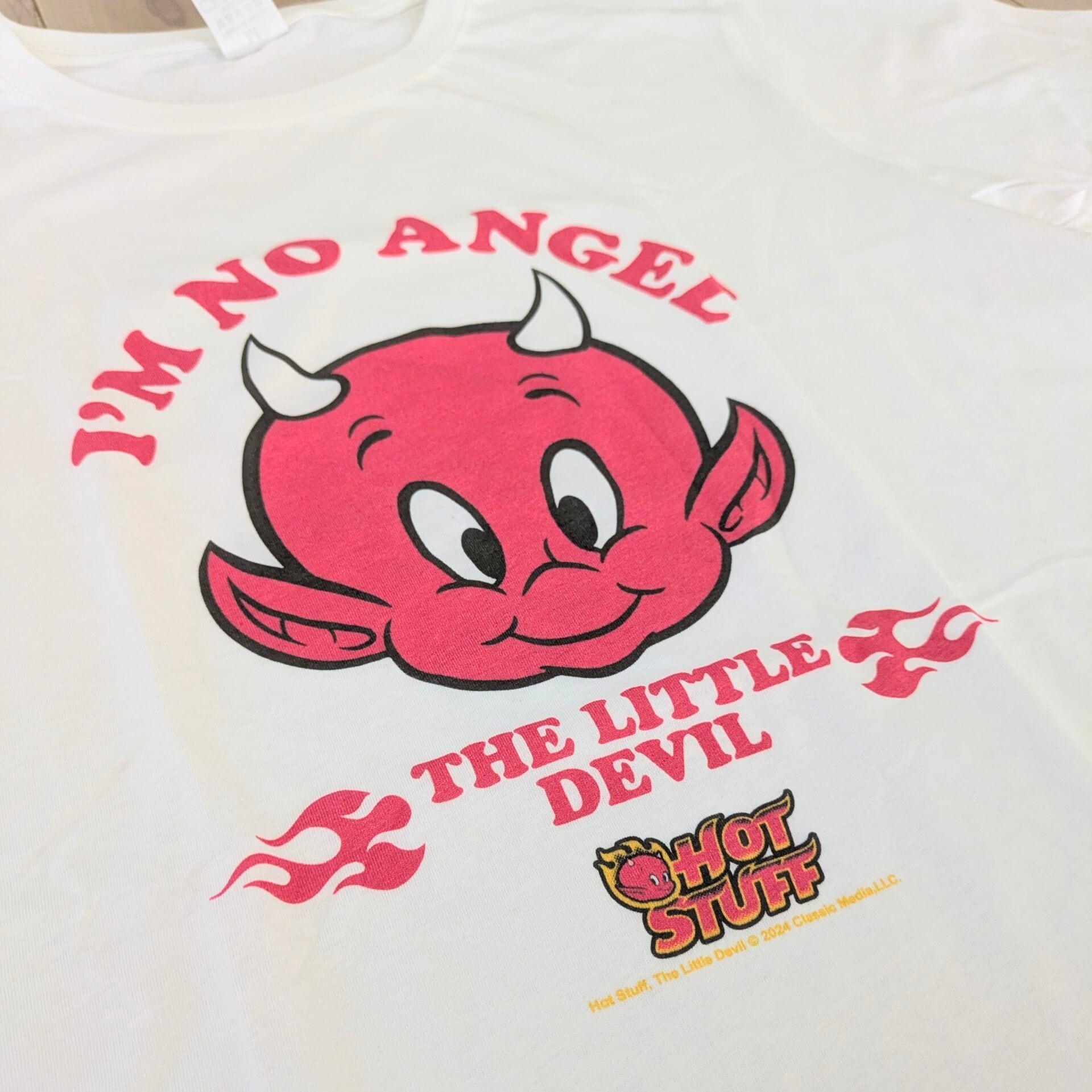 ♧【 Hot Stuff the Little Devil ( ホットスタッフ ザ リトルデビル ) 】 『I'm no a ANGEL 』Tシャツ 〚アメリカン雑貨 アメトイ〛