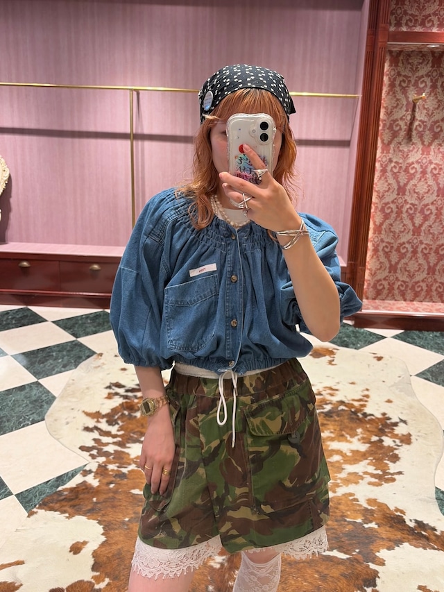77circa(ナナナナサーカ) “ circa make shirring neck shirt ”