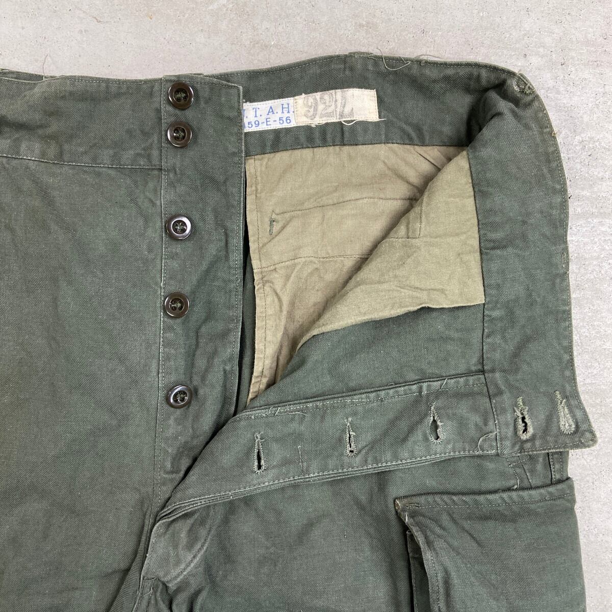 50年代 フランス軍 AIR FORCE M-47 前期型 カーゴパンツ メンズW35相当