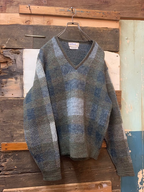 60's juilliard mohair v-neck sweater