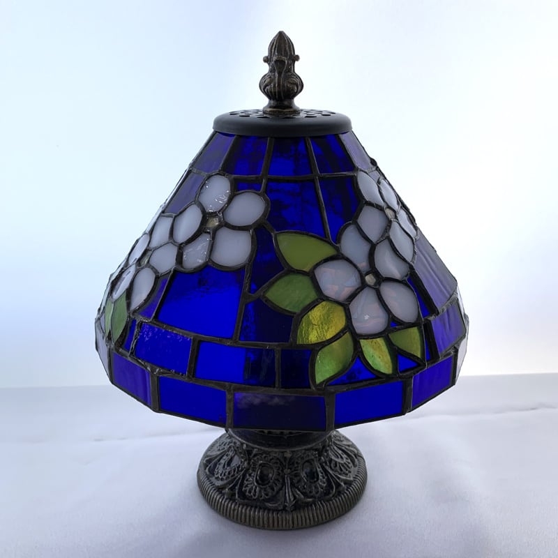 ステンドグラス 】ペリウィンクルミニランプ_OA | ステンドグラス工房