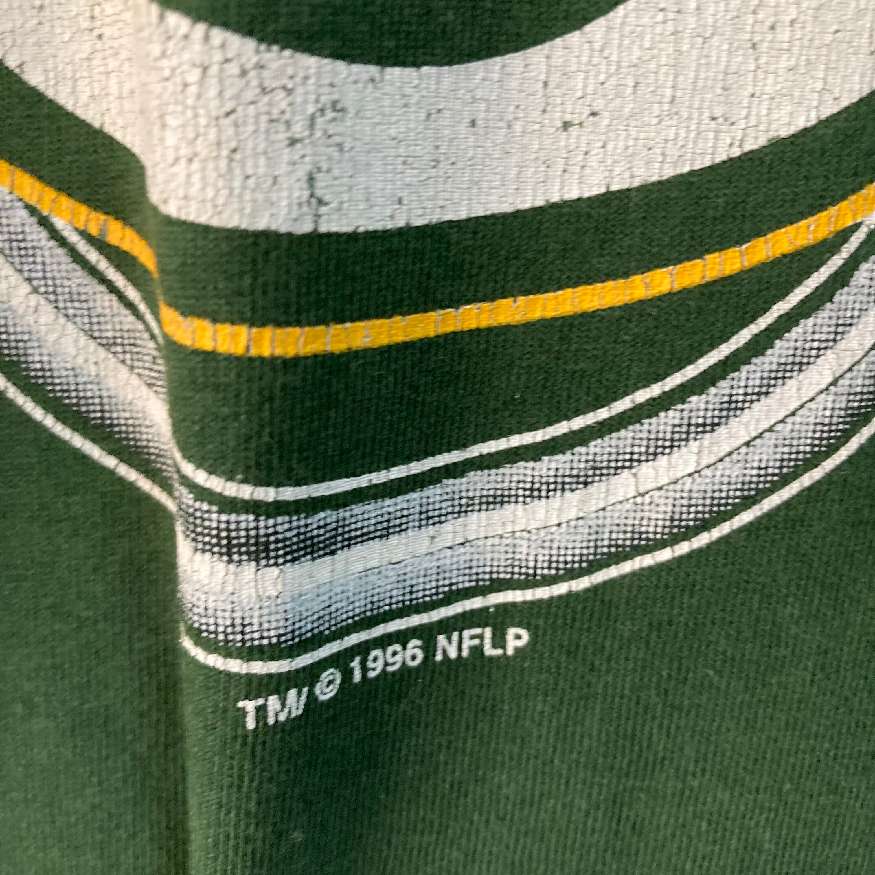 LOGO7】S/S Tee L Made in USA 90s vintage “GREENBAY PACKERS” NFL