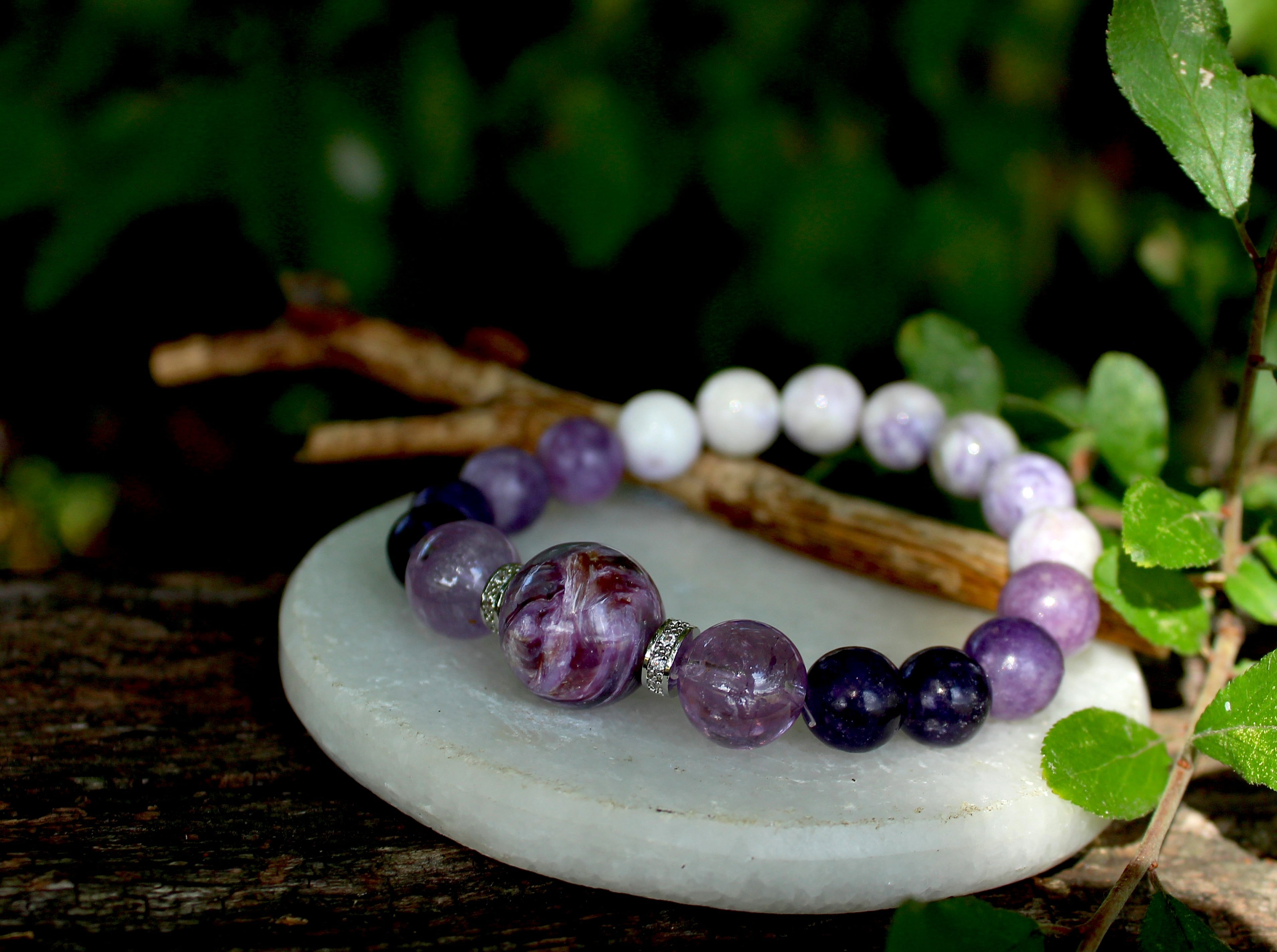 大人女子❢ティファニーストーンとアメジストカットの上品ブレス❥ 大人女子❢ティファニーストーンとアメジストカットの上品ブレス❥